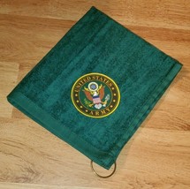 Army United States Sport Golf Towel 16x18 Green - £12.75 GBP