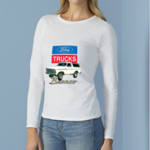 Ford Truck Women&#39;s Longsleeve White T-Shirt - £11.98 GBP