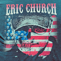 Eric Church Blood Sweat &amp; Beers Tour Concert Graphic T-Shirt Men&#39;s Size ... - £22.31 GBP