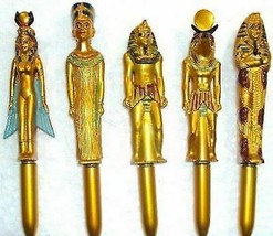 YTC SUMMIT 7837 Gold Egyptian Nefertiti with Crown Design Pen - Set of 6 - C-24 - £35.15 GBP