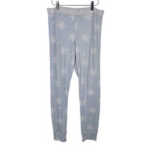 Pink Victoria&#39;s Secret Pajama Pants Medium Womens Light Blue Snowflake C... - £14.89 GBP