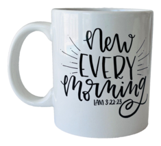 New Every Morning Lam 3:22-23 Bible Verse Coffee Mug from Daystar 12 fl. oz - $7.84