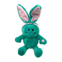 MTY Green Plush Giggle Easter Bunny Green Smiley Rabbit Bunny stuffed Animal Toy - £15.52 GBP