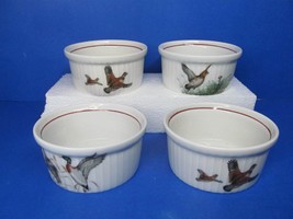 Porcelaine De Paris French Ramekins game birds Bundle of 4 - £35.97 GBP