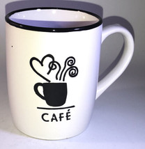 Cafe Coffee Tea Cup Mug 12oz 4”H x 3 1/4”W For Home Office Gift-NEW-SHIP... - $19.68