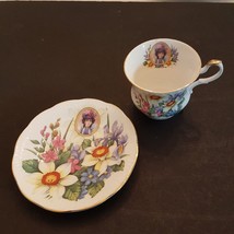 Avon Mrs. Albee Porcelain Tea Cup &amp; Saucer 1996 Honor Society Collectible Award - £11.62 GBP