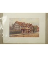 Vintage Art Print WW Quatremain Shakespeare Birthplace Stratford On Avon... - £11.67 GBP