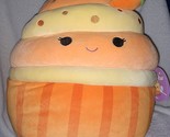 Squishmallows Keisha the Orange Cupcake with Frosting 14&quot; NWT - $38.12