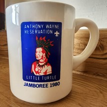 1980 Boy Scouts Mug Cup BSA Anthony Wayne Reservation Little Turtle Jamb... - $6.62