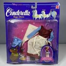 Genuine 1992 Disney Classics Cinderella Rags Dress Vintage Mattel NEW SEALED - $29.69