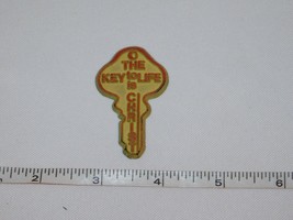 The Key to Life is Christ 1 1/8&quot; x 2&quot; fridge magnet refrigerator Pre-owned - £8.15 GBP