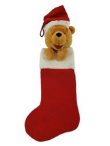 Vintage Walt Disney Winnie The Pooh 3D Head Stocking Christmas Holiday 1... - $44.50