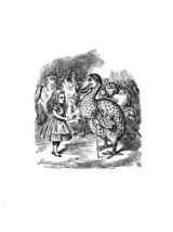 Alice In Wonderland Giclee Print From Sir John Tenniel- Dodo and the thimble... - £19.51 GBP