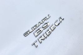 06-07 SUBARU B9 TRIBECA REAR TRUNK CHROME EMBLEM BADGE LETTERING Q3003 image 6