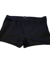 Women&#39;s Old Navy Mid Rise, Cuffed Hem, Fly, Stretch, Black Shorts Size 2... - £18.59 GBP