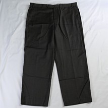 Zanella 36 x 27 Brown Todd Flat Front Straight Superfine Wool Mens Dress Pants - £23.64 GBP