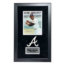 Hank Aaron Autographed Atlanta Braves 8x10 Photo Collage Framed JSA COA Signed - £936.05 GBP