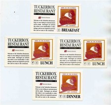 4 Tuckerbox Restaurant Dining Car Reservation Cards TravelTrain Australia  - £21.79 GBP