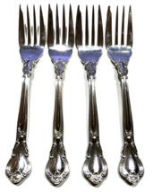 4 Birks Sterling Silver Chantilly Salad Forks  - No Mono - 6 1/8&quot; - £127.12 GBP