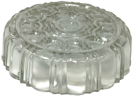 Vintage Pressed Clear Glass Candy Bowl Dish Spiderweb Pattern 6-3/4" x 2" image 4