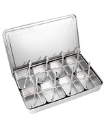 Seasoning Container Set Condiment Jars 8 Grids Stainless Steel Spice Sal... - $317.51