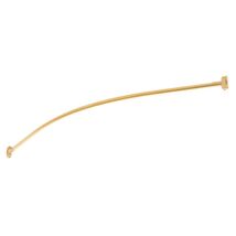 Signature Hardware 466763 66&quot; Curved Brass Shower Rod - Brushed Gold - $81.90