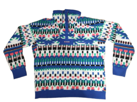 Columbia POWDER KEG Aztec Winter Fleece Pullover Sweater SIZE MEDIUM Cle... - $129.00