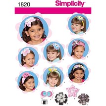 Simplicity Sewing Pattern 1820 Girls Hair Accessories - $8.96