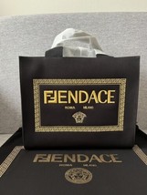 Fendi x Versace Fendace Black Tote Bag, NWT ! - £1,344.61 GBP