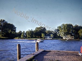 1968 Thames River Lighthouse Cove Tilbury Ontario Canada Kodachrome 35mm Slide - £4.28 GBP
