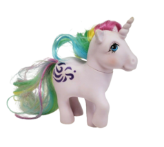 VINTAGE 1983 G1 MY LITTLE PONY UNICORN WINDY RAINBOW PONIES GLITTER PURPLE - $23.75