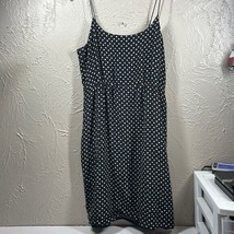 J Crew Blouson Dress Polka Dot Spaghetti Strap Sheath Party Cocktail Sz ... - $24.95