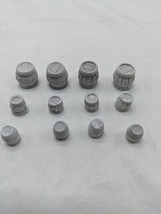 Set Of (12) Plaster Barrels Miniature Terrain Scenery - $10.69