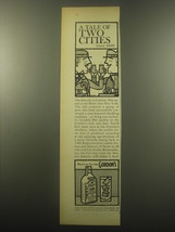 1959 Gordon's Gin Ad - A tale of two cities - $14.99