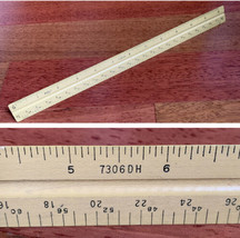 12&quot; Scale Wooden Ruler Architect &amp; Mecanical Engineer Drafting Triangular 7306DH - £9.93 GBP