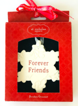 St Nicholas Square Snowflake Christmas Ornament Forever Friends Porcelain NIB - £11.58 GBP