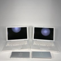Lot of 2 Apple MacBook 13.3" Laptops White Model A1181 For Parts or Repair Read - $43.51