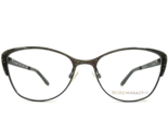 BCBGMAXAZRIA Eyeglasses Frames FALLON EMERALD Black Gold Cat Eye 51-16-130 - £58.04 GBP