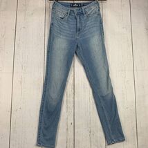 Hollister 26x28 Skinny Fit Stretch High Rise Blue Jeans Pants Denim Women - $18.20 CAD