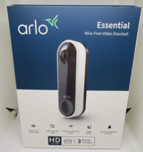 Arlo Essential Video Wire Free Doorbell - HD Video, 180° View, Night Vision, Aud - £62.92 GBP
