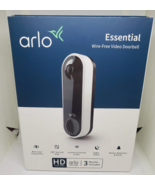 Arlo Essential Video Wire Free Doorbell - HD Video, 180° View, Night Vis... - £62.47 GBP