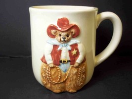 Otagiri Japan vintage coffee mug  SHERIFF TEDDY 3D Creative Collection 10 oz - $7.55
