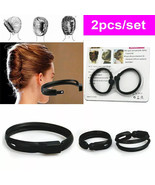 Women Hair Styling Updo Donut Bun Clip Tool French Twist Maker Holder 2P... - €10,47 EUR