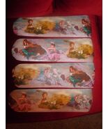 CUSTOM CEILING FAN~ FAIRY FAIRIES MERMAID SEASHELLS BEACH SAND PEARL LAS... - $2,203.25 MXN