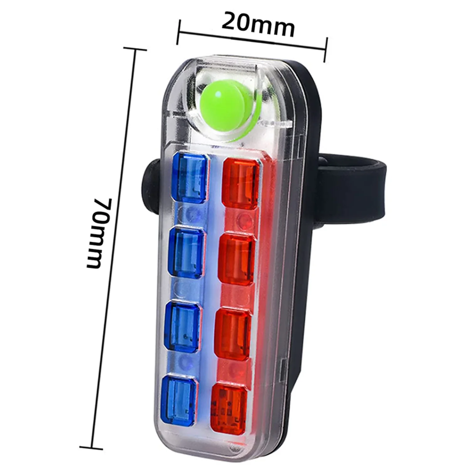 Bicycle Rear Light 8 LED Red Blue   Light USB Rechargeable MTB Flashing Warning  - $115.30