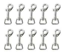 Lot Of (10) 5/8&quot; x 2-1/2&quot; Nickel Plated Heavy Duty Swivel Square Eye Bol... - $19.79