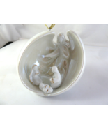 Apple Tree Design Lighted Fine Porcelain Guardian Angel Nativity Scene o... - $14.01 CAD