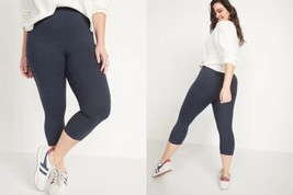 Old Navy Women&#39;s High Rise Cropped Navy Leggings Size 3X NWT - £11.36 GBP