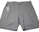 Goodfellow &amp; Co Men&#39;s Every Wear Flat Front Linen Blend Shorts Grey Size... - £10.24 GBP