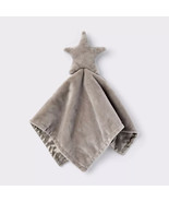 Cloud Island Plush Star Security Blanket Lovey Satin Gray Taupe Star NEW - $48.36 CAD